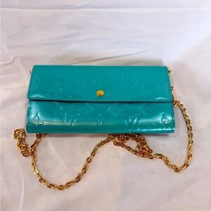 🎀Louis Vuitton Turquoise Wallet- AUTHENTIC!